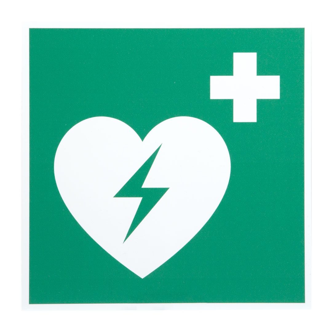 Rettungszeichen AED