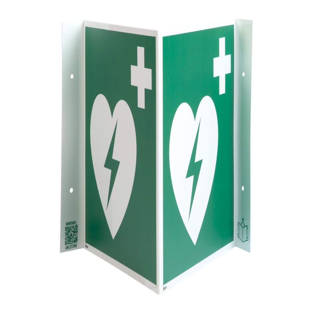 Rettungs-Nasenschild AED